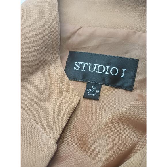 Women Size 12 Faux Suede Open Front Jacket Embroidered Western Boho Paisley Belt - Picture 3 of 5